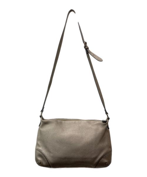 FENDI（フェンディ）FENDI (フェンディ) レザーメタリックショルダーバッグ ベージュの古着・服飾アイテム