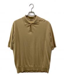 AURALEE（オーラリー）の古着「SUPER HIGH GAUGE COTTON KNIT POLO」｜ベージュ