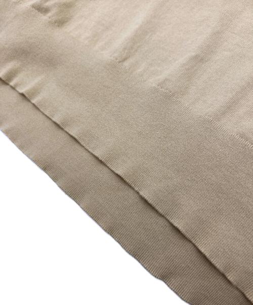 AURALEE（オーラリー）AURALEE (オーラリー) SUPER HIGH GAUGE COTTON KNIT POLO ベージュ サイズ:Lの古着・服飾アイテム