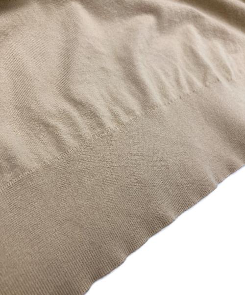 AURALEE（オーラリー）AURALEE (オーラリー) SUPER HIGH GAUGE COTTON KNIT POLO ベージュ サイズ:Lの古着・服飾アイテム