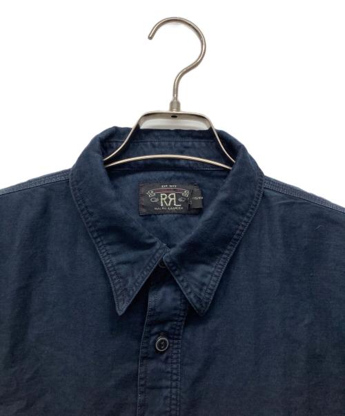 RRL（ダブルアールエル）RRL (ダブルアールエル) コットン リネン サティーン シャツ インディゴ サイズ:Mの古着・服飾アイテム