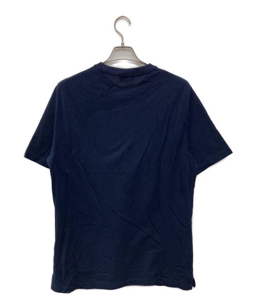 HERMES（エルメス）HERMES (エルメス) H刺繍コットンTシャツ ネイビー サイズ:ＸＬの古着・服飾アイテム