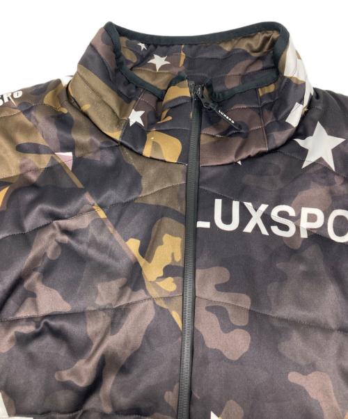 AKM（エーケーエム）AKM (エーケーエム) LUXE163 ダウンジャケット ブラック×オリーブ サイズ:ＸＬの古着・服飾アイテム