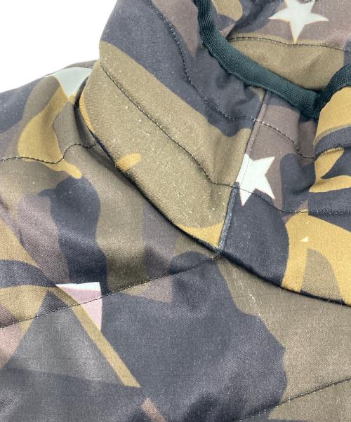 AKM（エーケーエム）AKM (エーケーエム) LUXE163 ダウンジャケット ブラック×オリーブ サイズ:ＸＬの古着・服飾アイテム