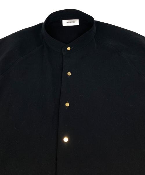 THE RERACS（ザ リラクス）THE RERACS (ザ リラクス) バンドカラーシャツワンピース ブラック サイズ:36の古着・服飾アイテム