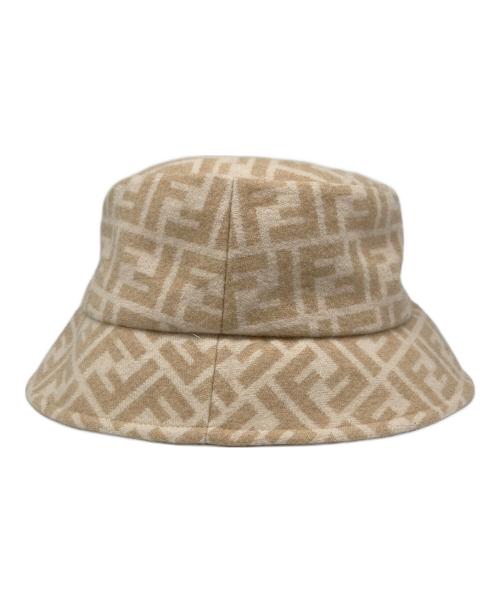 FENDI（フェンディ）FENDI (フェンディ) FFジャガード バケット ハット ベージュ サイズ:58cmの古着・服飾アイテム