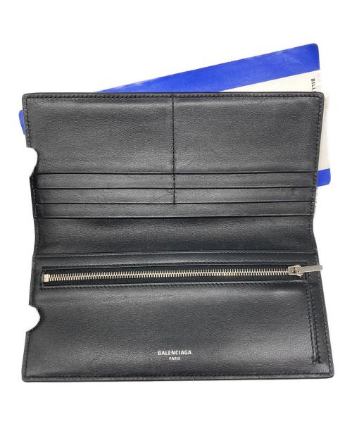 BALENCIAGA（バレンシアガ）BALENCIAGA (バレンシアガ) パスポート ロングウォレット バーガンディーの古着・服飾アイテム