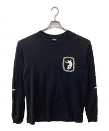 stussy×UNION（ステューシー×ユニオン）の古着「コラボプリントカットソー」｜ブラック