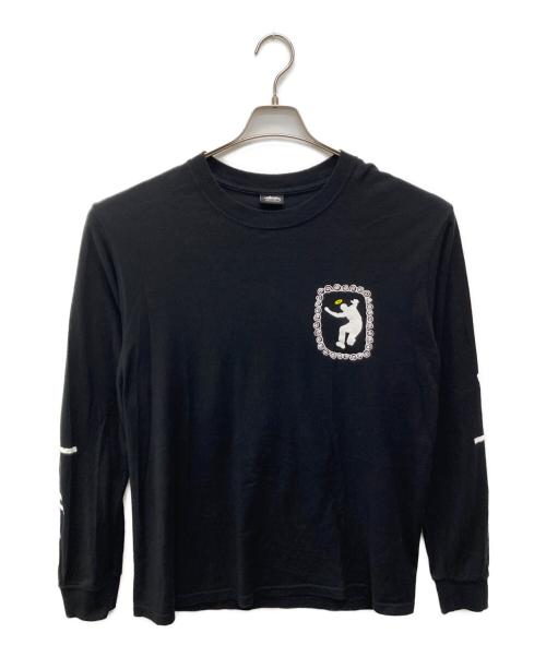 stussy（ステューシー）stussy (ステューシー) UNION (ユニオン) コラボプリントカットソー ブラック サイズ:Mの古着・服飾アイテム