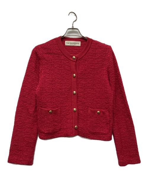THE SHINZONE（ザ シンゾーン）THE SHINZONE (ザ シンゾーン) TWEED KNIT CD レッド サイズ:F0の古着・服飾アイテム