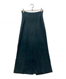 08sircus（ゼロエイトサーカス）の古着「Bemberg double knit high west long skirt」｜グリーン