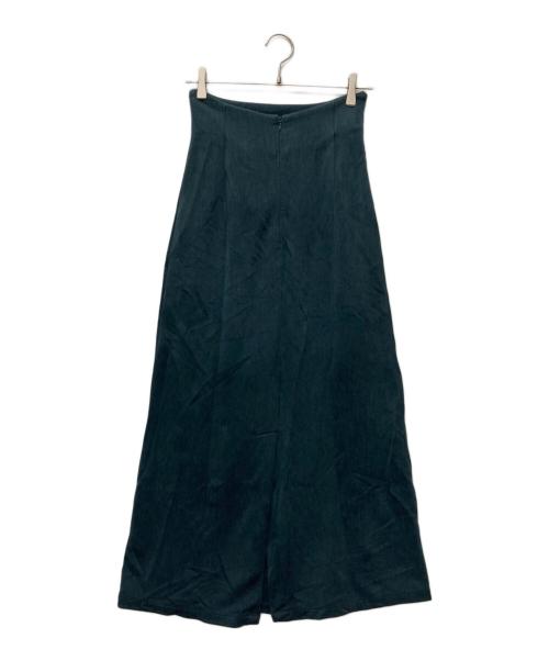 08sircus（ゼロエイトサーカス）08sircus (ゼロエイトサーカス) Bemberg double knit high west long skirt グリーン サイズ:FREEの古着・服飾アイテム