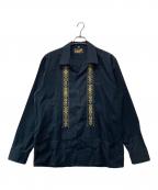 ESTRELLASTANDARDエストレアスタンダード）の古着「キューバシャツ」｜ブラック