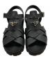 PRADA (プラダ) ラバークロスサンダル PRADA ブラック サイズ:9：50000円
