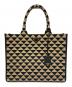 PRADA（プラダ）の古着「Symbole Embroidered Tote Bag」｜ベージュ×ブラック