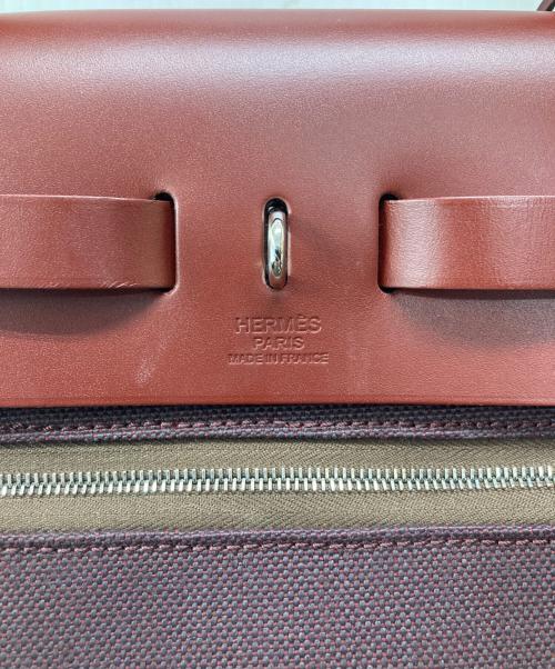 HERMES（エルメス）HERMES (エルメス) エールバッグ ジップ31 ルトゥルネ ブラウンの古着・服飾アイテム