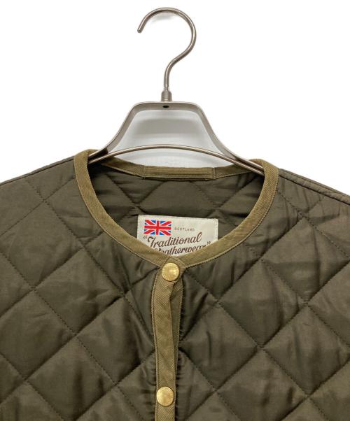 Traditional Weatherwear（トラディショナルウェザーウェア）Traditional Weatherwear (トラディショナルウェザーウェア) キルティングコート ブラウン サイズ:36の古着・服飾アイテム