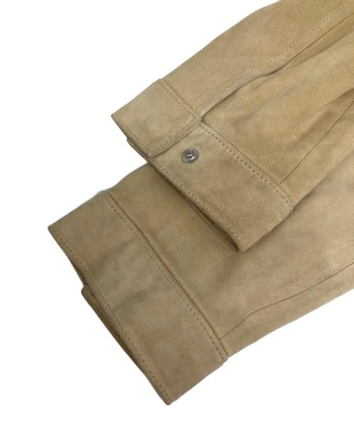 POLO RALPH LAUREN（ポロ・ラルフローレン）POLO RALPH LAUREN (ポロ・ラルフローレン) スウェードレザージャケット ベージュ サイズ:Ｌの古着・服飾アイテム