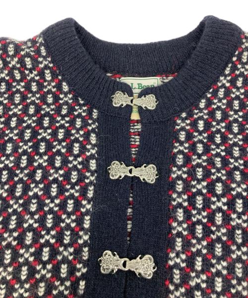 L.L.Bean（エルエルビーン）L.L.Bean (エルエルビーン) バーズアイニットカーディガン ネイビー サイズ:Ｍの古着・服飾アイテム