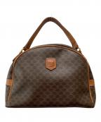 CELINEセリーヌ）の古着「マカダム柄 ハーフムーン ハンドバッグ」｜ブラウン