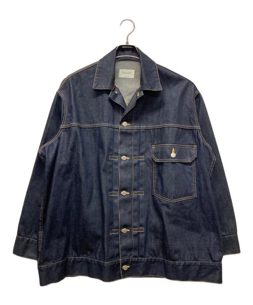 beautiful people（ビューティフルピープル）beautiful people (ビューティフルピープル) セルヴィッチデニムビッグブルゾン インディゴ サイズ:40の古着・服飾アイテム