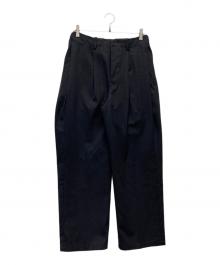 RAKINES（ラキネス）の古着「コットンワイドパンツ」｜ネイビー