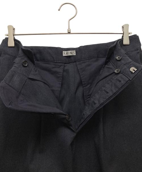 RAKINES（ラキネス）RAKINES (ラキネス) コットンワイドパンツ ネイビー サイズ:2の古着・服飾アイテム
