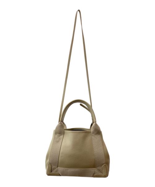 BALENCIAGA（バレンシアガ）BALENCIAGA (バレンシアガ) ネイビーカバストートバッグS ベージュの古着・服飾アイテム