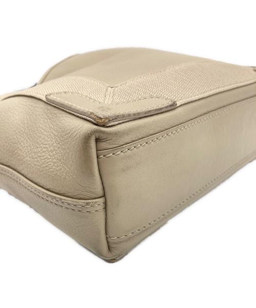 BALENCIAGA（バレンシアガ）BALENCIAGA (バレンシアガ) ネイビーカバストートバッグS ベージュの古着・服飾アイテム