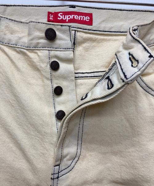 SUPREME（シュプリーム）Supreme (シュプリーム) 25SS Regular Jean Bleached ベージュ サイズ:34の古着・服飾アイテム