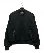 stussyステューシー）の古着「Sport Melton Varsity Jacket」｜ブラック