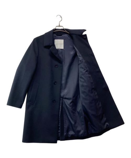 MACKINTOSH PHILOSOPHY（マッキントッシュ フィロソフィー）MACKINTOSH PHILOSOPHY (マッキントッシュ フィロソフィー) ショートビーバー ステンカラー コート ネイビー サイズ:36の古着・服飾アイテム