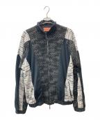 missoniミッソーニ）の古着「ジグザグ ジップジャケット」｜ブラック