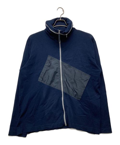 C.P COMPANY（シーピーカンパニー）C.P COMPANY (シーピーカンパニー) ヴィンテージナイロンニットジャケット ネイビー サイズ:6の古着・服飾アイテム