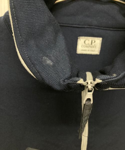 C.P COMPANY（シーピーカンパニー）C.P COMPANY (シーピーカンパニー) ヴィンテージナイロンニットジャケット ネイビー サイズ:6の古着・服飾アイテム