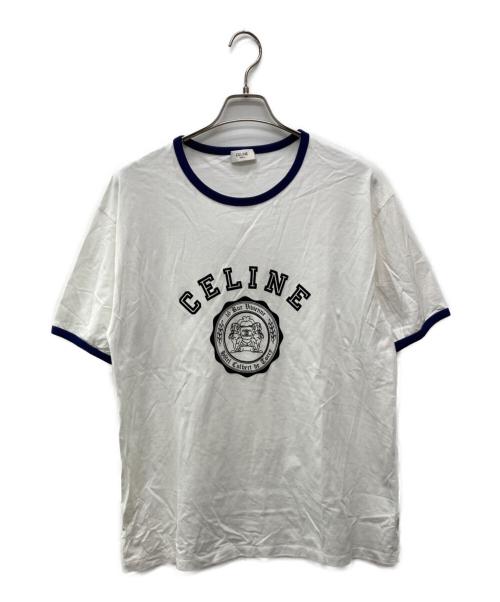 CELINE（セリーヌ）CELINE (セリーヌ) BLASON ルーズTシャツ/RX00F507Z ホワイト サイズ:XXLの古着・服飾アイテム