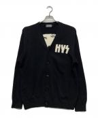 Hysteric Glamourヒステリックグラマー）の古着「HYSTERIC STEEL編込 カーディガン」｜ブラック