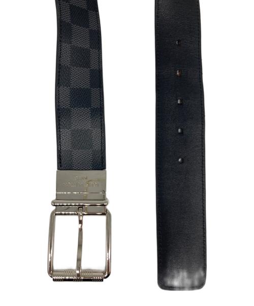 LOUIS VUITTON（ルイ ヴィトン）LOUIS VUITTON (ルイ ヴィトン) ベルト・ダミエプリント ブラックの古着・服飾アイテム
