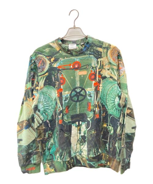 BURBERRY（バーバリー）BURBERRY (バーバリー) Kacey Submarine Graphic-print Cotton Sweatshirt グリーン サイズ:Ｍの古着・服飾アイテム