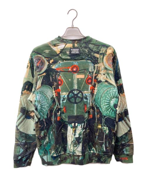 BURBERRY（バーバリー）BURBERRY (バーバリー) Kacey Submarine Graphic-print Cotton Sweatshirt グリーン サイズ:Ｍの古着・服飾アイテム