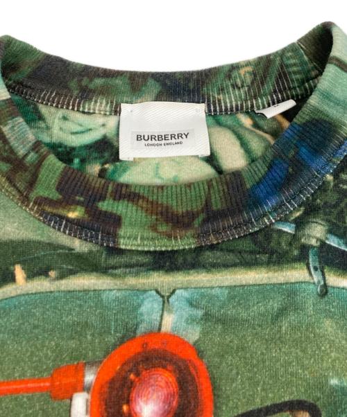 BURBERRY（バーバリー）BURBERRY (バーバリー) Kacey Submarine Graphic-print Cotton Sweatshirt グリーン サイズ:Ｍの古着・服飾アイテム