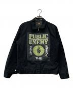 SUPREME×UNDERCOVER×PUBLIC ENEMYシュプリーム×アンダーカバー×パブリック エネミー）の古着「Public Enemy Work Jacket」｜ブラック