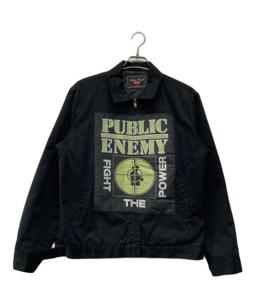 SUPREME（シュプリーム）Supreme (シュプリーム) UNDERCOVER (アンダーカバー) Public Enemy (パブリック エネミー) Public Enemy Work Jacket ブラック サイズ:Ｍの古着・服飾アイテム
