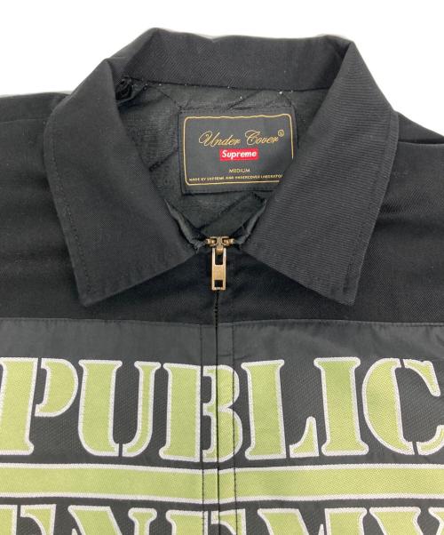 SUPREME（シュプリーム）Supreme (シュプリーム) UNDERCOVER (アンダーカバー) Public Enemy (パブリック エネミー) Public Enemy Work Jacket ブラック サイズ:Ｍの古着・服飾アイテム