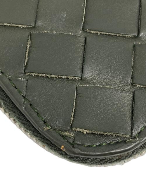 BOTTEGA VENETA（ボッテガベネタ）BOTTEGA VENETA (ボッテガベネタ) イントレチャート ラウンドファスナー ドキュメントケース グリーンの古着・服飾アイテム