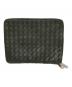 BOTTEGA VENETA（ボッテガベネタ）の古着「イントレチャート ラウンドファスナー ドキュメントケース」｜グリーン