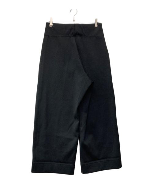 i`m here（アイムヒアー）i`m here (アイムヒアー) ポリエステルワイドパンツ ブラック サイズ:Ｓの古着・服飾アイテム