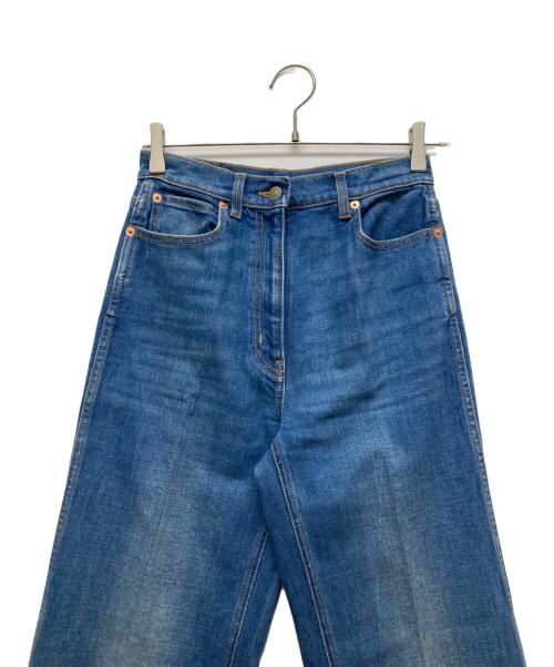 GUCCI（グッチ）GUCCI (グッチ) フレアデニムパンツ インディゴ サイズ:24の古着・服飾アイテム