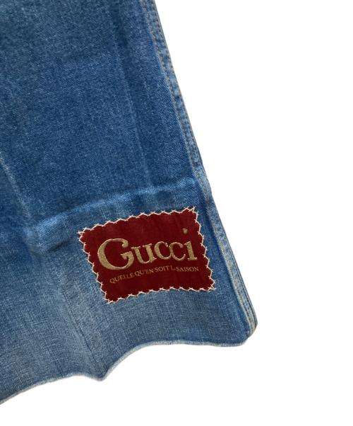 GUCCI（グッチ）GUCCI (グッチ) フレアデニムパンツ インディゴ サイズ:24の古着・服飾アイテム