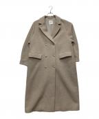 CLANEクラネ）の古着「DOUBLE WOOL LONG COAT」｜ベージュ